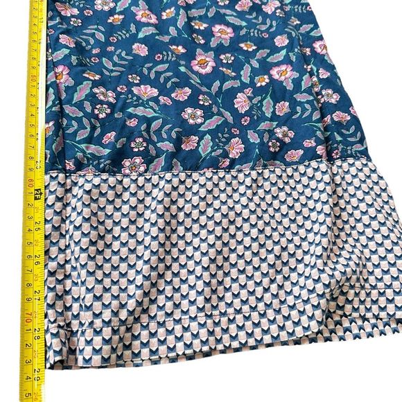 Matilda Jane Size M Blue Floral A Day Off Wide Leg Pants FLAWED - Picture 6 of 13